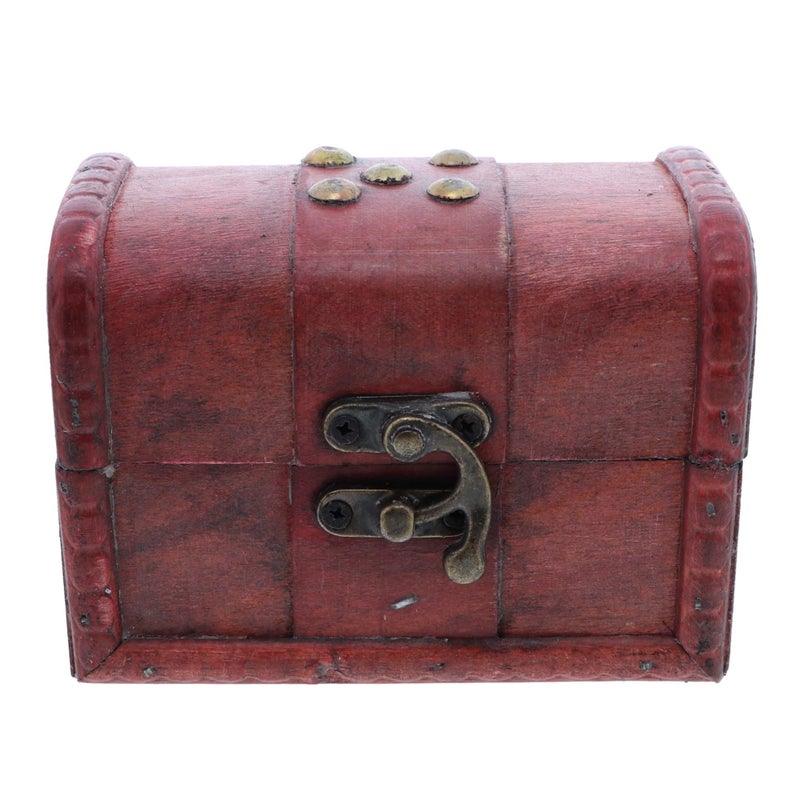 SandT Collection Small Cherry Wood Like Treasure Chest - Image 1